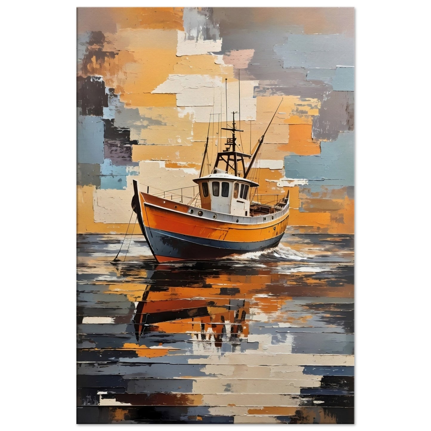 Fishing Boat Canvas Wall Art Print