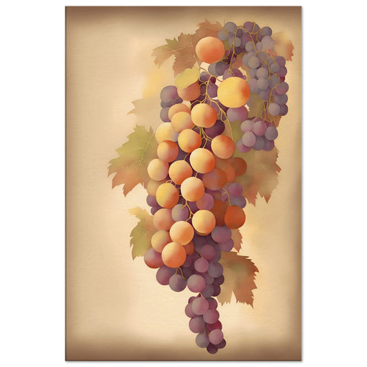 Grapes Delight Canvas Wall Art Print