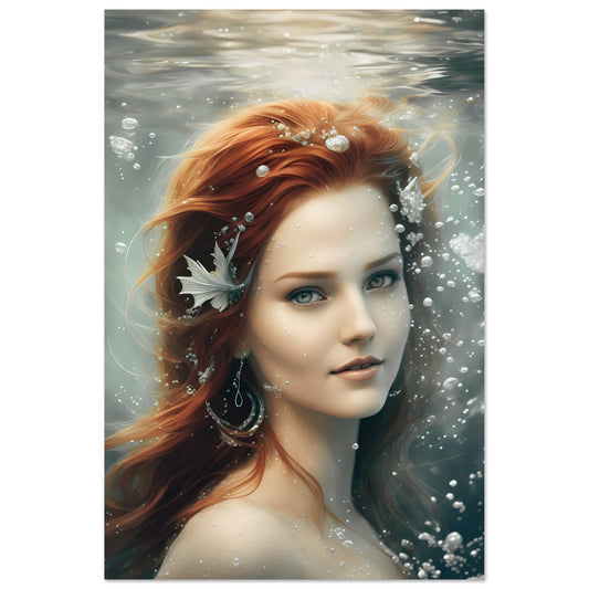 North Sea Mermaid Wall Art Poster Print