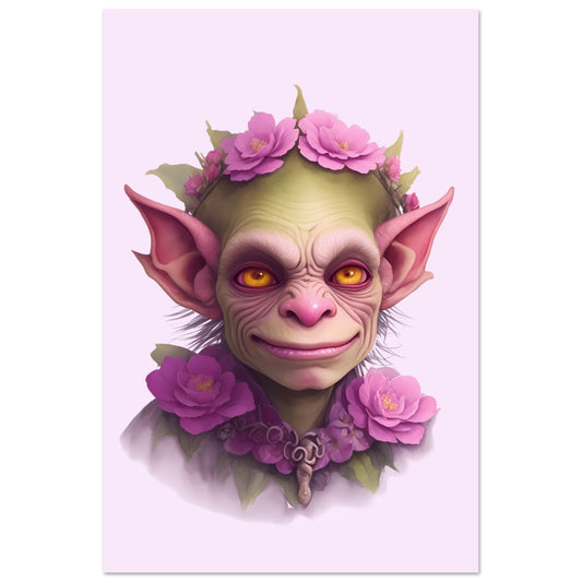 Pink Goblin Wall Art Poster Print