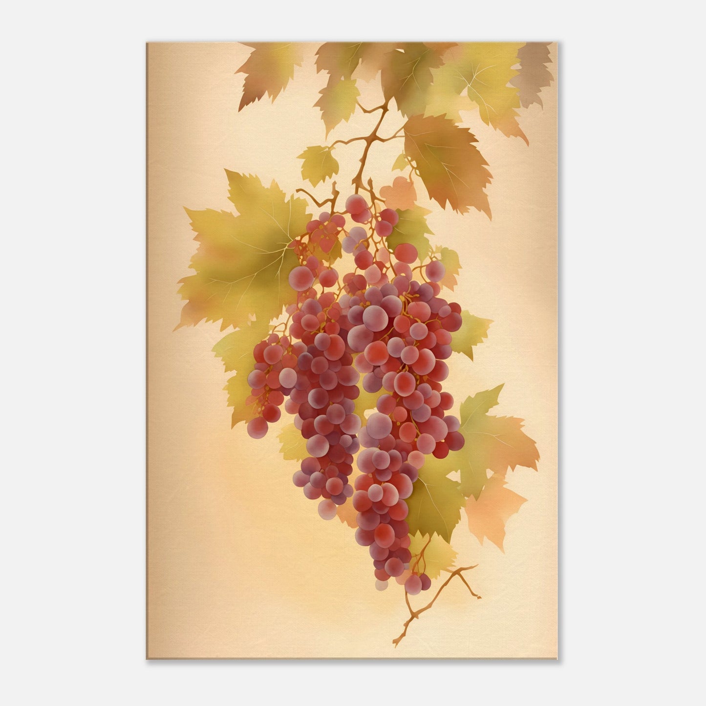 Grape Vine Canvas Wall Art Print