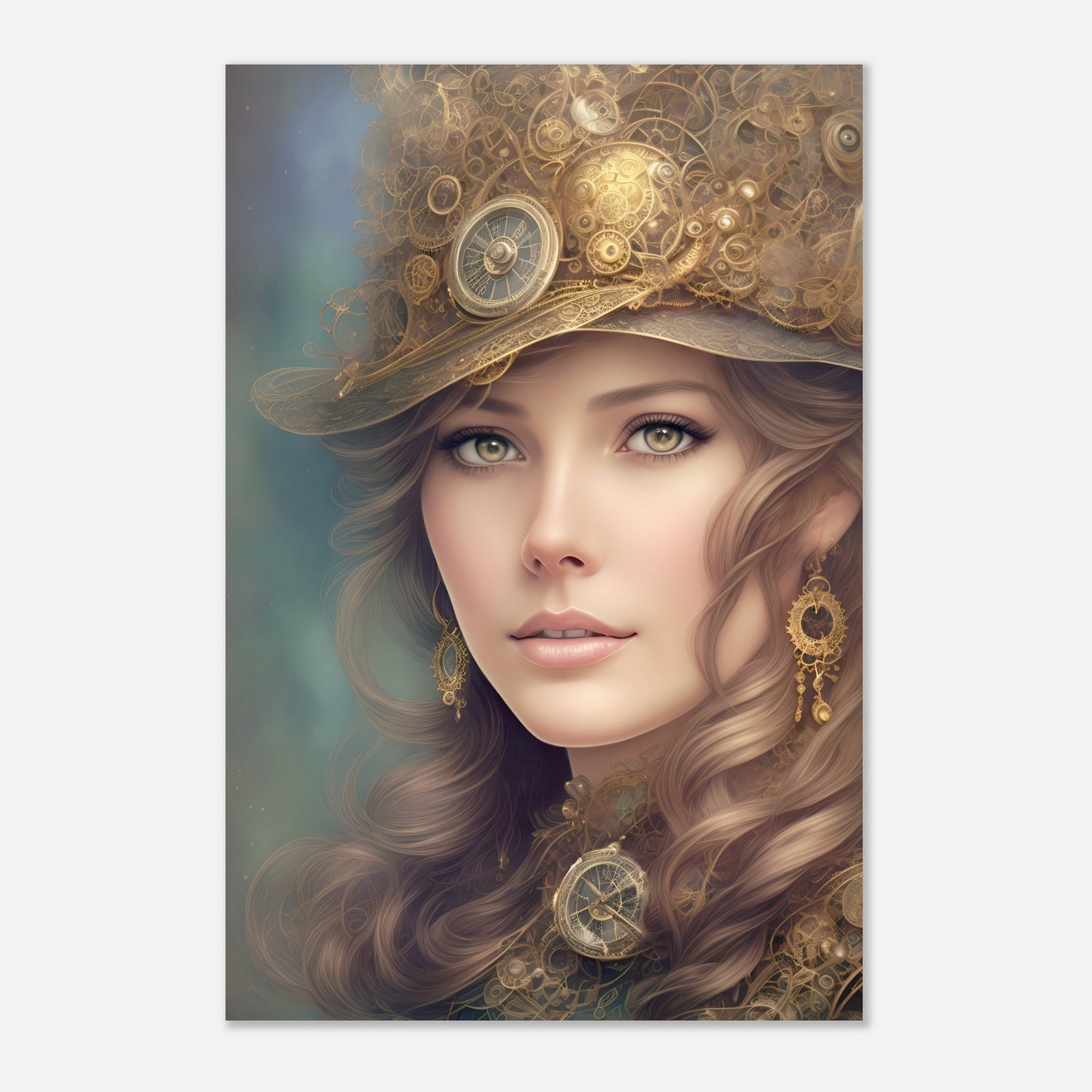 Milliner Lady Steampunk Poster Print