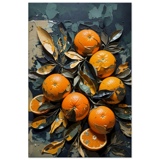 Orange Arrangement Canvas Wall Art