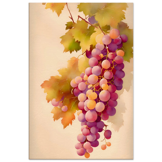 Bunch Of Grapes Canvas Wall Art Print