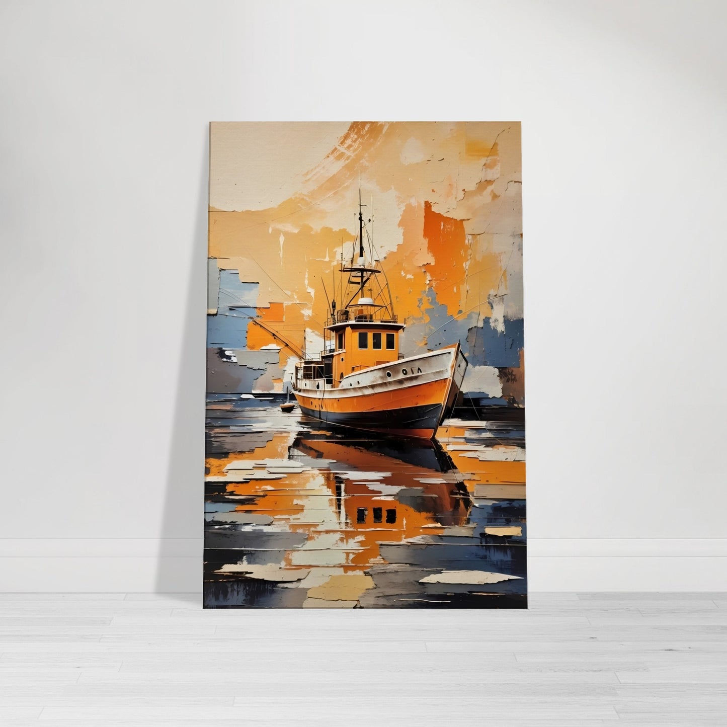 Fishing Trip Boat Canvas Wall Art Print