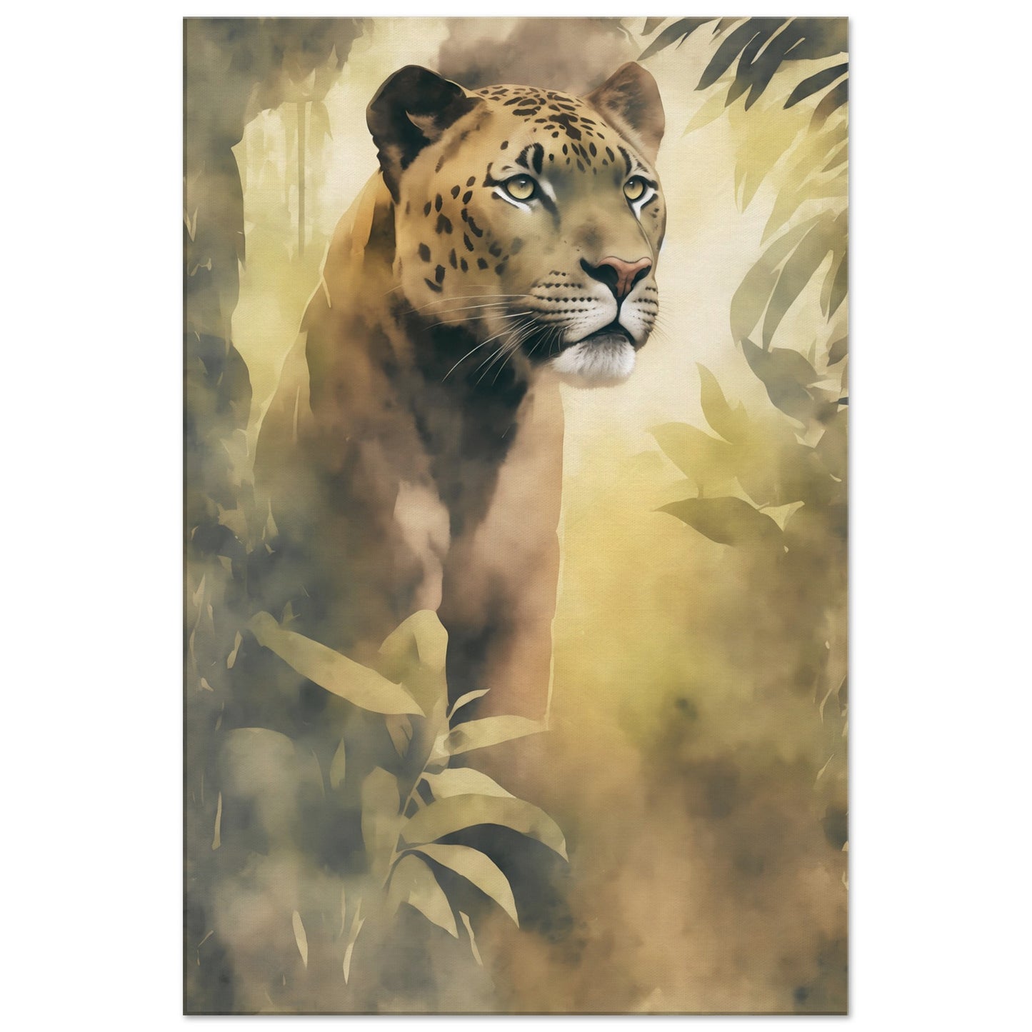 Panther Jungle Cat Canvas Wall Art Print