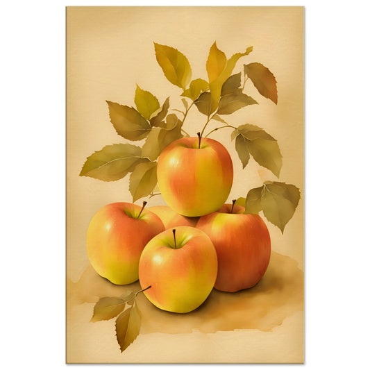 Apples Canvas Wall Art Print