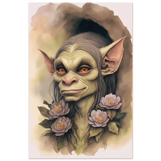 Cave Goblin Wall Art Poster Print