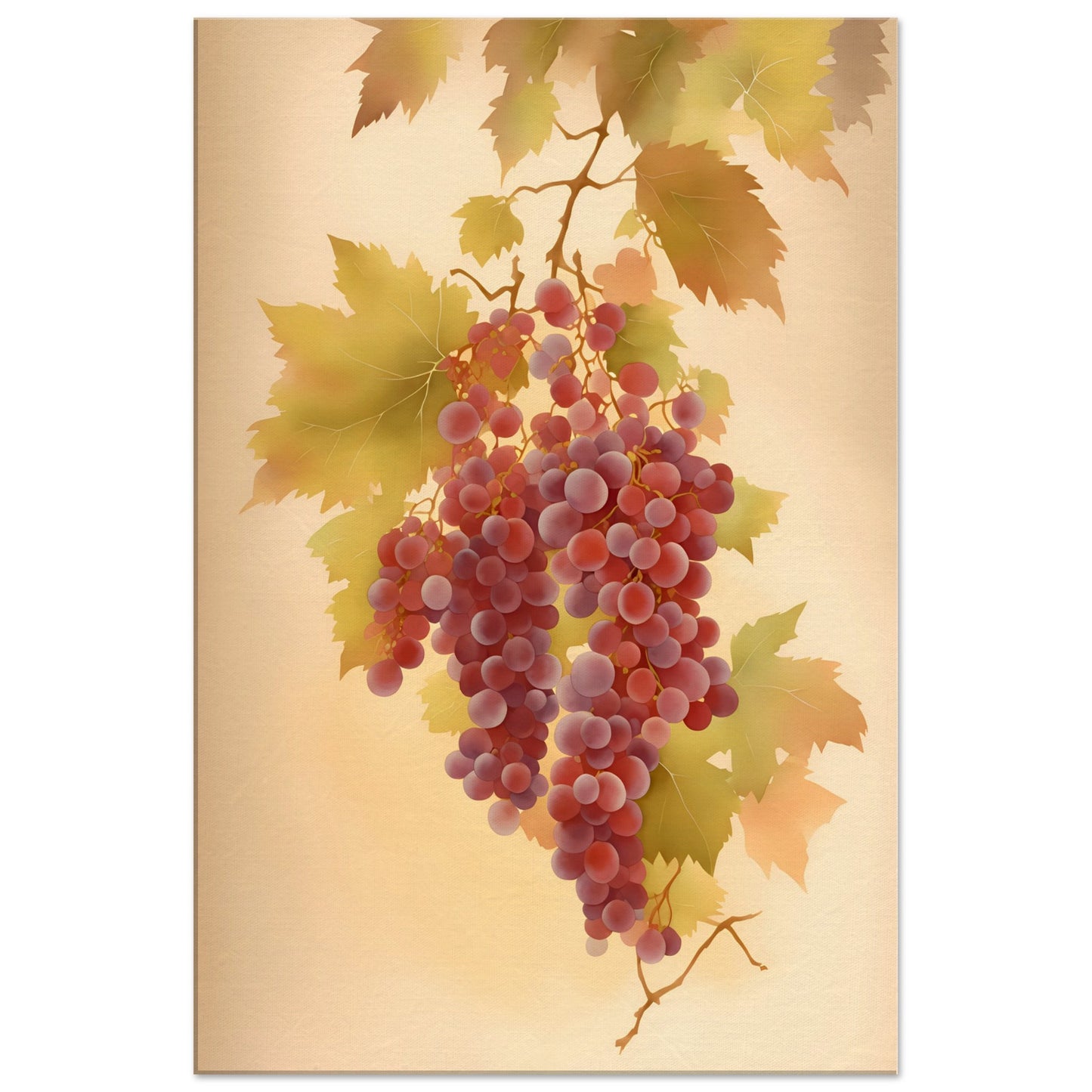 Grape Vine Canvas Wall Art Print