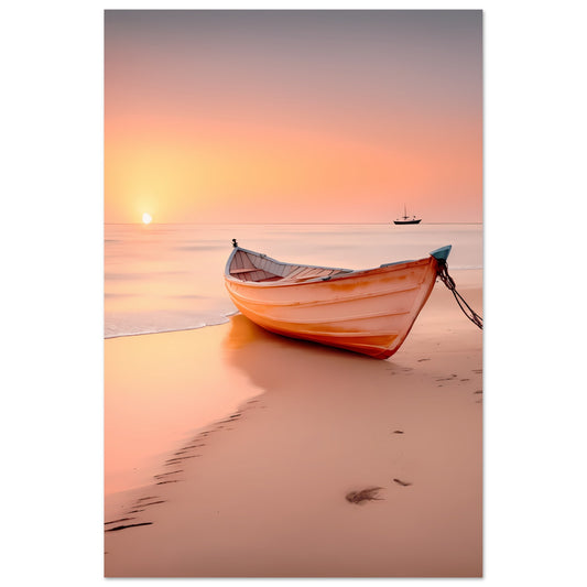 Taxi At The Beach Wall Art Poster Print