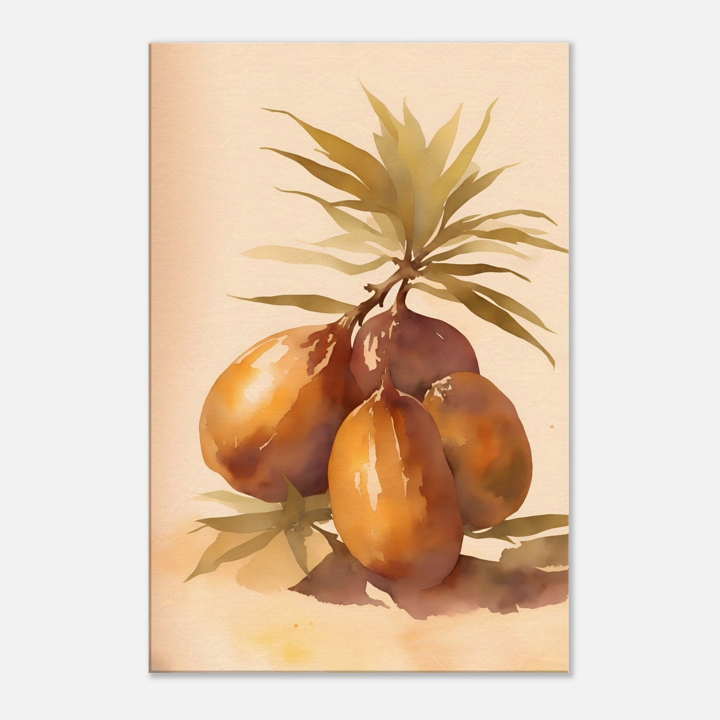 Dates Canvas Wall Art Print