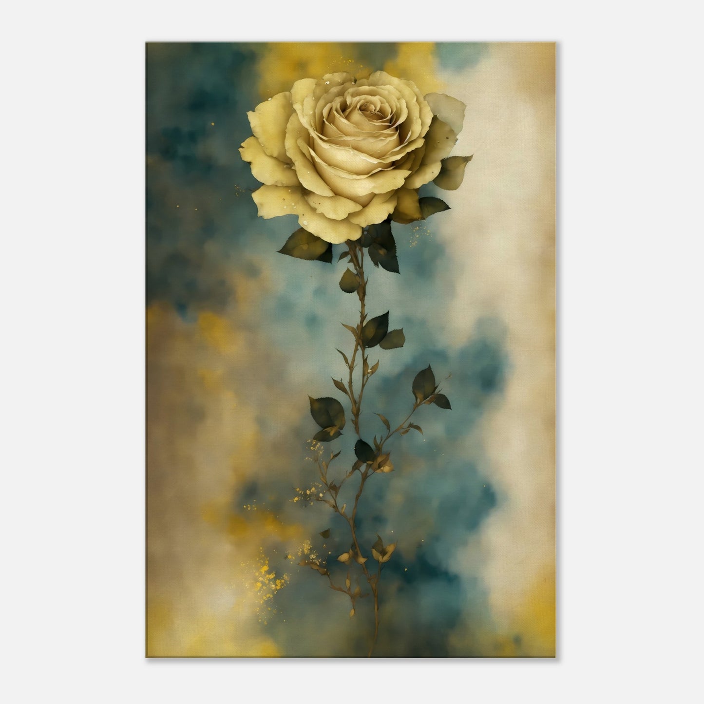 Rose Of Yellow Canvas Wall Art Print