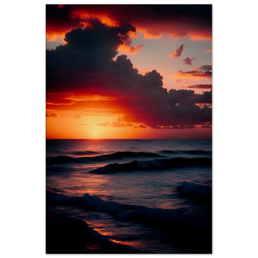 Dark Sea Canvas Wall Art Print