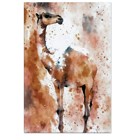 Camel Charm Canvas Wall Art Print