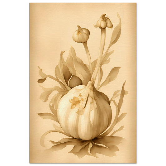 Garlic Pods Canvas Wall Art Print