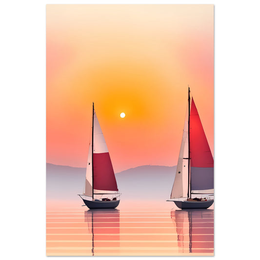 Sailing Away Wall Art Poster Print