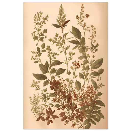 Collage Of Herbs Wall Art Poster Print