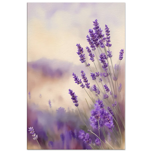 Lavender Meadow Canvas Wall Art Print