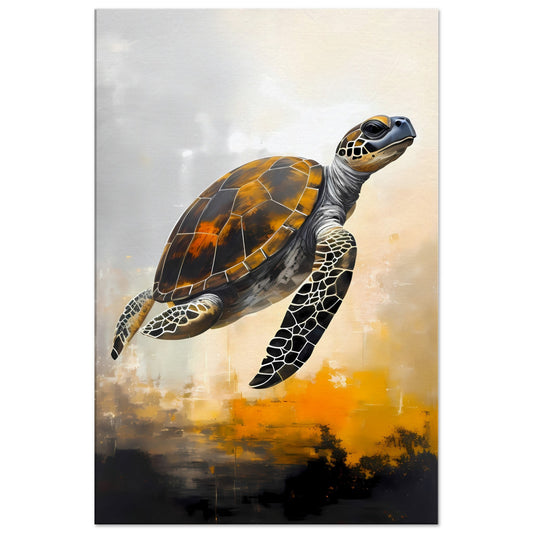 Turtle of the Sea Canvas Wall Art Print