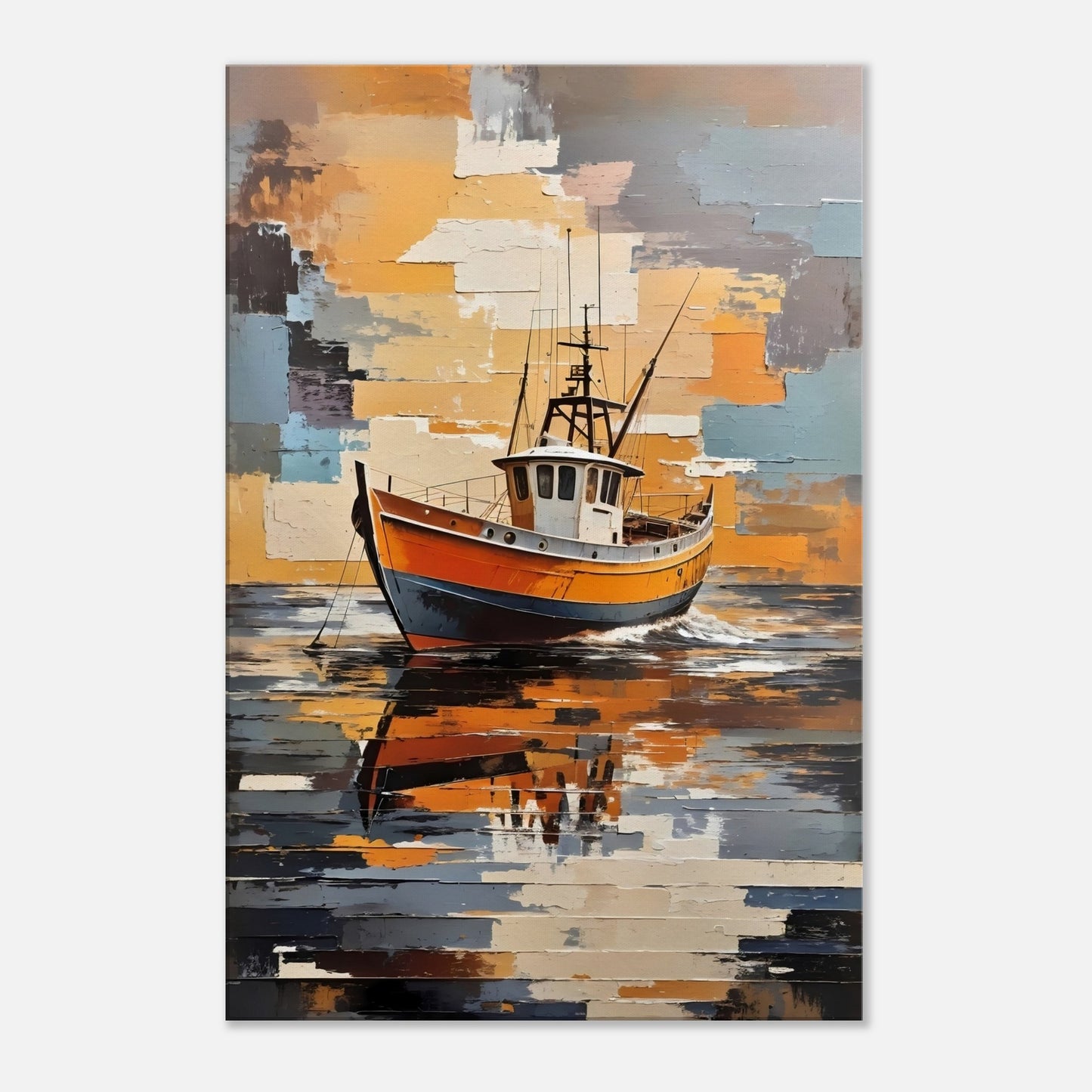 Fishing Boat Canvas Wall Art Print