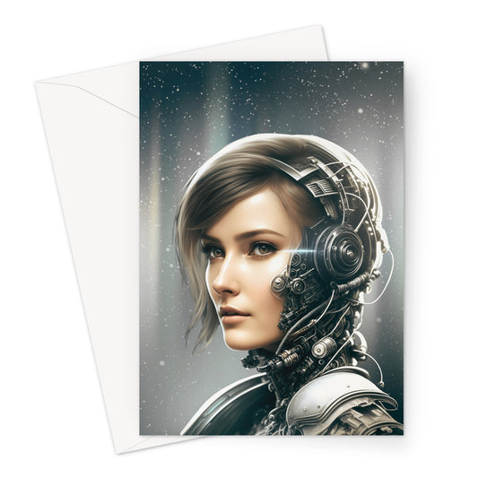 Cyber Space Traveller Greeting Card