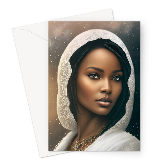 Lady In White Greeting Card